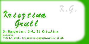 krisztina grull business card